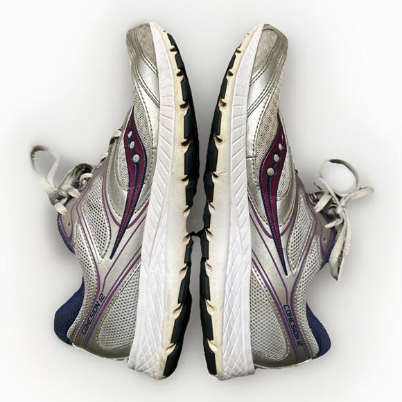 Saucony Cohesion 12 Woman’s Size 9 Gray‎ Pink Athletic Running Shoes - Picture 2 of 5